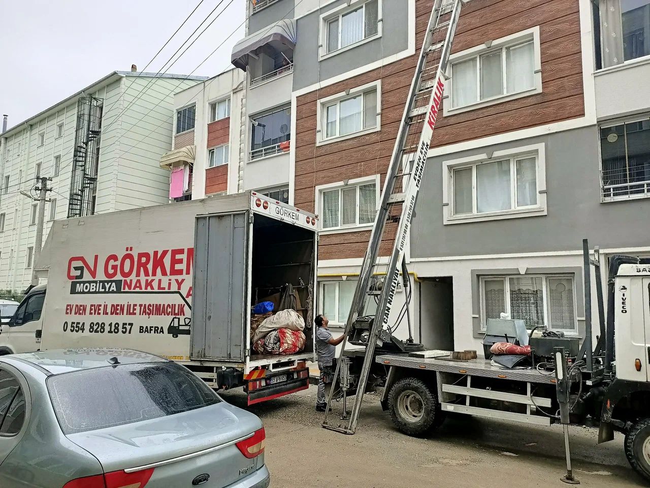 Bafra Görkem Nakliyat saha çalışması